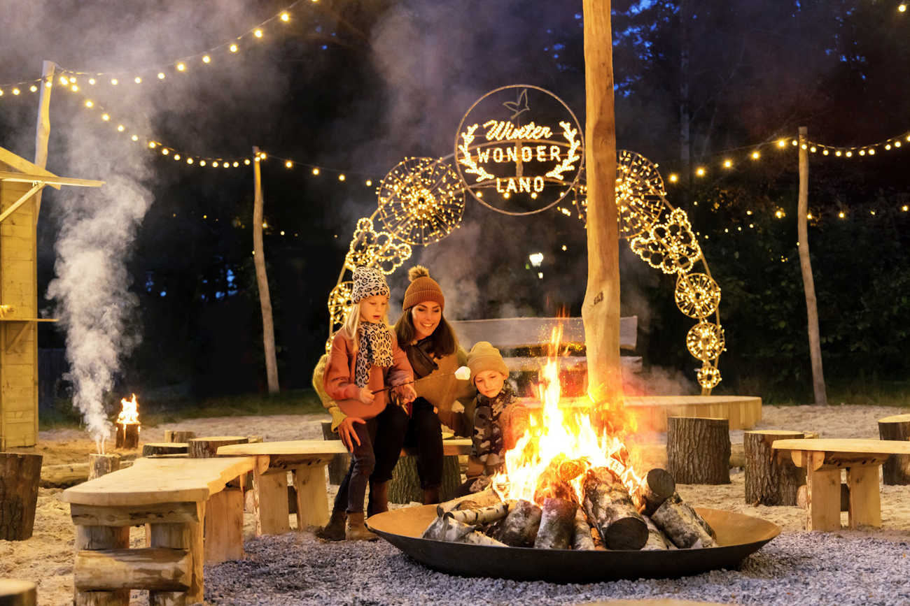 Kerstdecoratie eye catcher vakantiepark